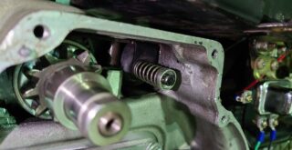 1974 XLH1000 アイアン ショベルヘッド スポーツスター キック キット スターター カバー ギア ブッシング 修理 加工 取り付け 27