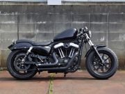 2014 XL1200X カフェレーサー ボバー カスタム グライド ホイール オーリンズ リアショック1