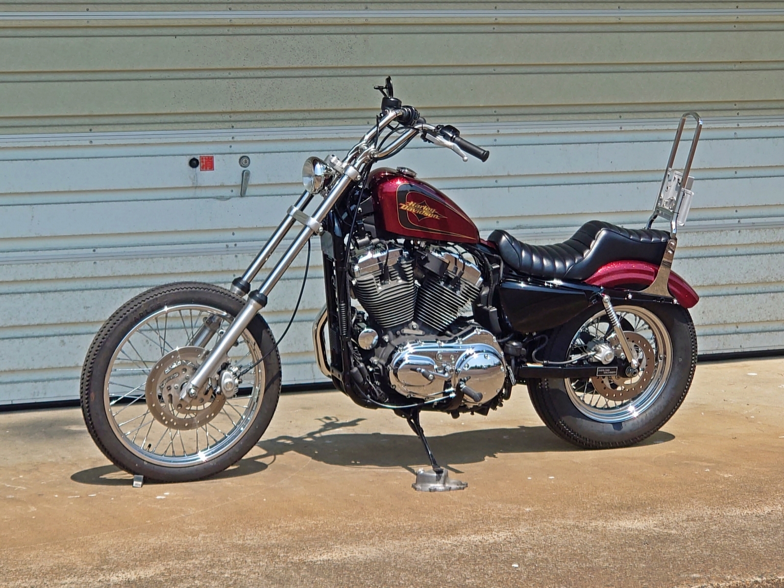 2012年式 XL1200V スポーツスター|オールドスクール チョッパー カスタム|左斜め前方からの全体スタイリング