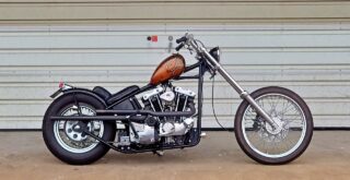1979年式XLH1000 アイアンスポーツリジッドのフリスコスタイルチョッパーカスタム例｜右横